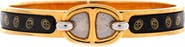 Pre-Owned Hermes Mini Clic Chaine d'Ancre Bracelet Metal and Printed Enamel