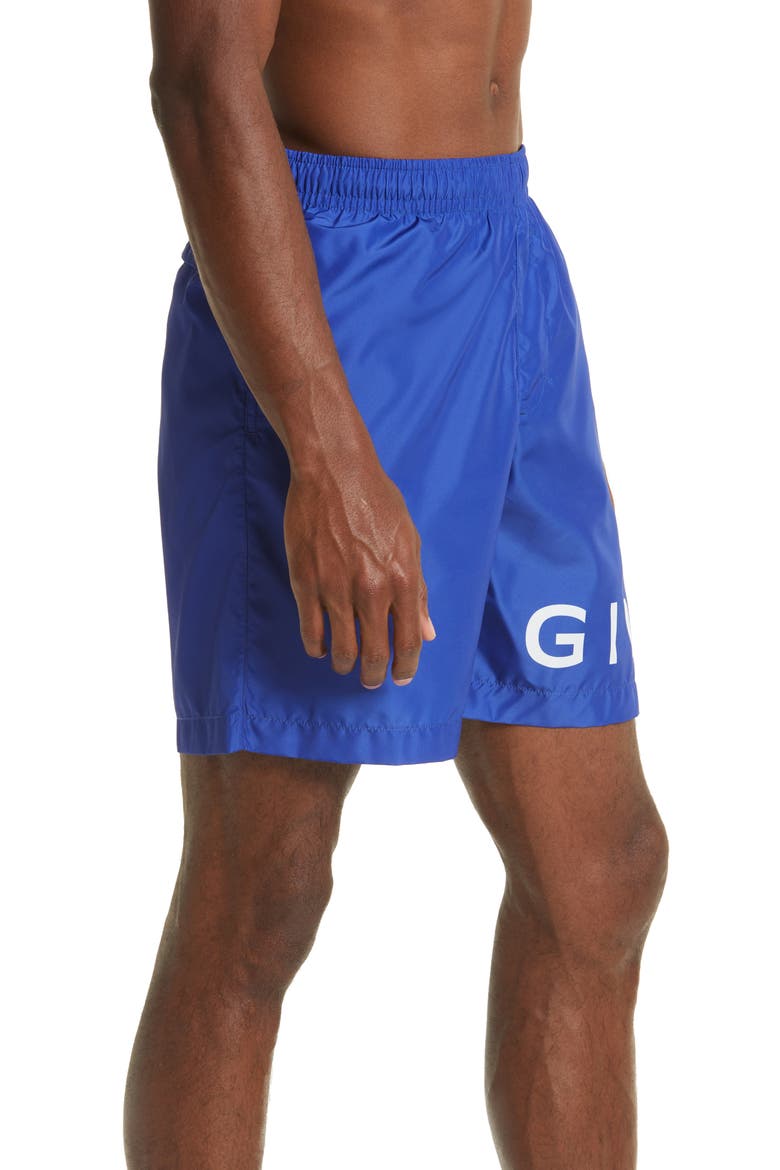 Logo Swim Trunks, Alternate, color, OCEAN BLUE