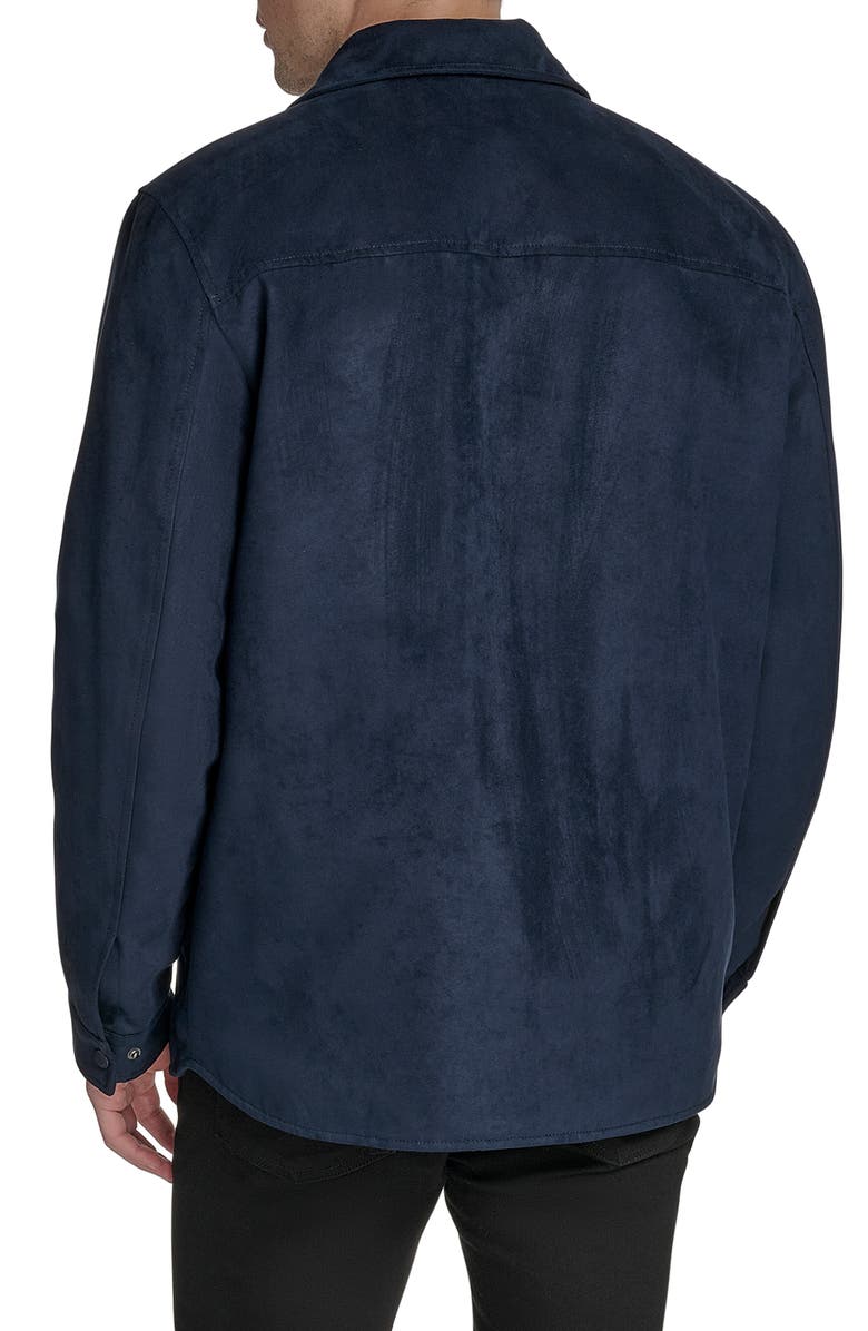 Dockers<sup>®</sup> Faux Suede Shirt Jacket, Alternate, color, Navy