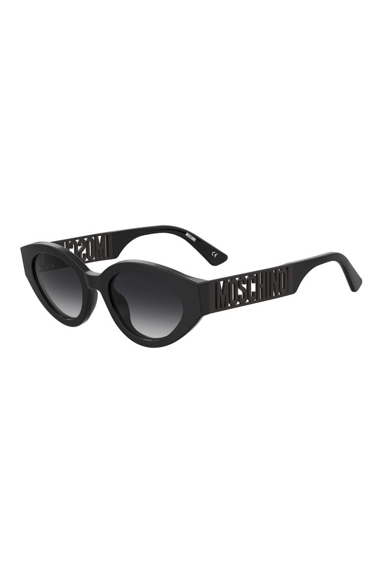 51mm Cat Eye Sunglasses, Alternate, color, BLACK