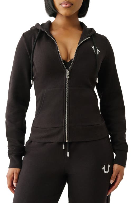 True Religion Classic Zip Hoodie In Black