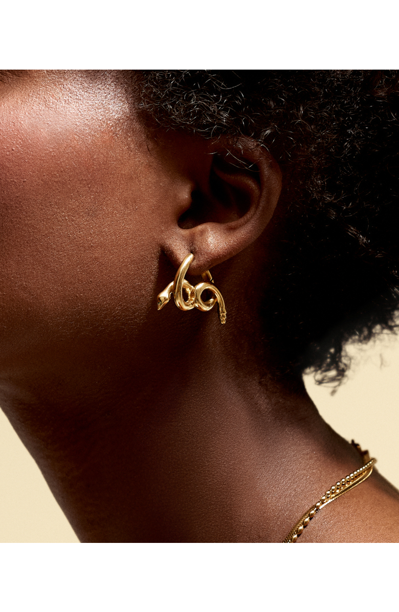 Hey Harper Karyn Snake Earrings, Alternate, color, Gold