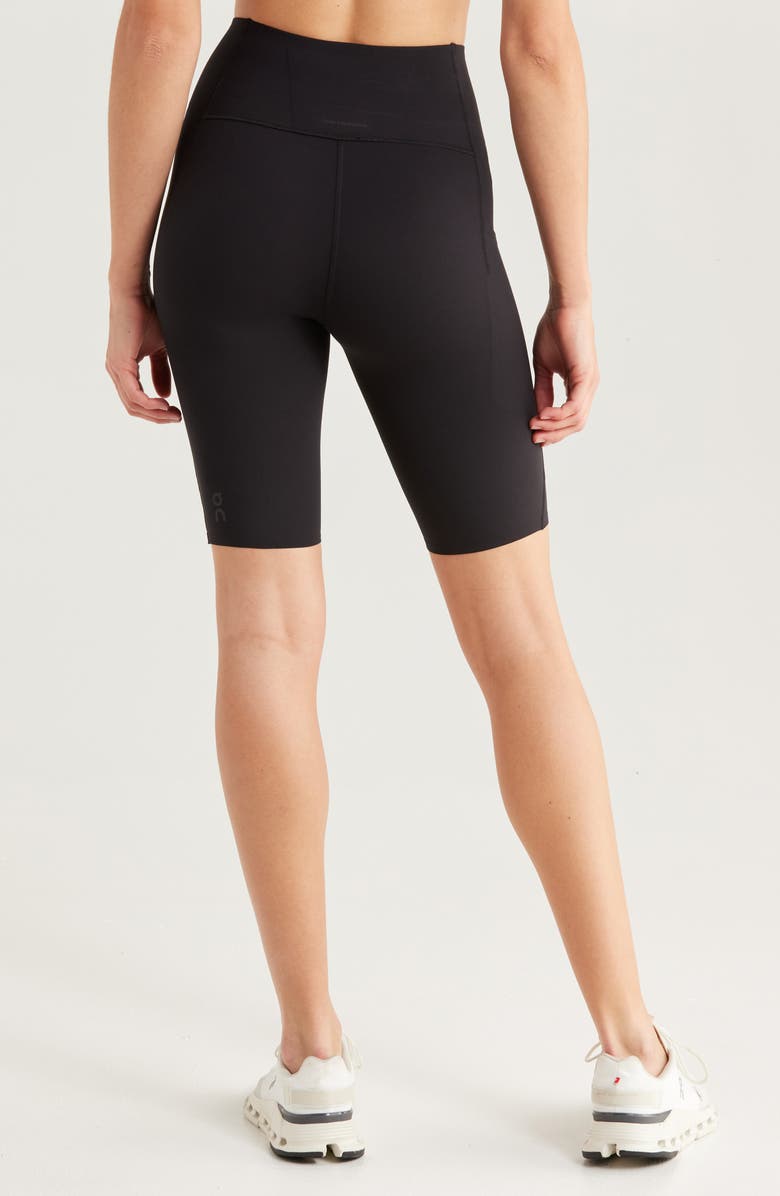 On Studio High Waist Bike Shorts, Alternate, color, Black