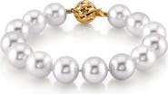 The Pearl Source 11-12mm White South Sea Pearl Bracelet - Premier AAAA Quality