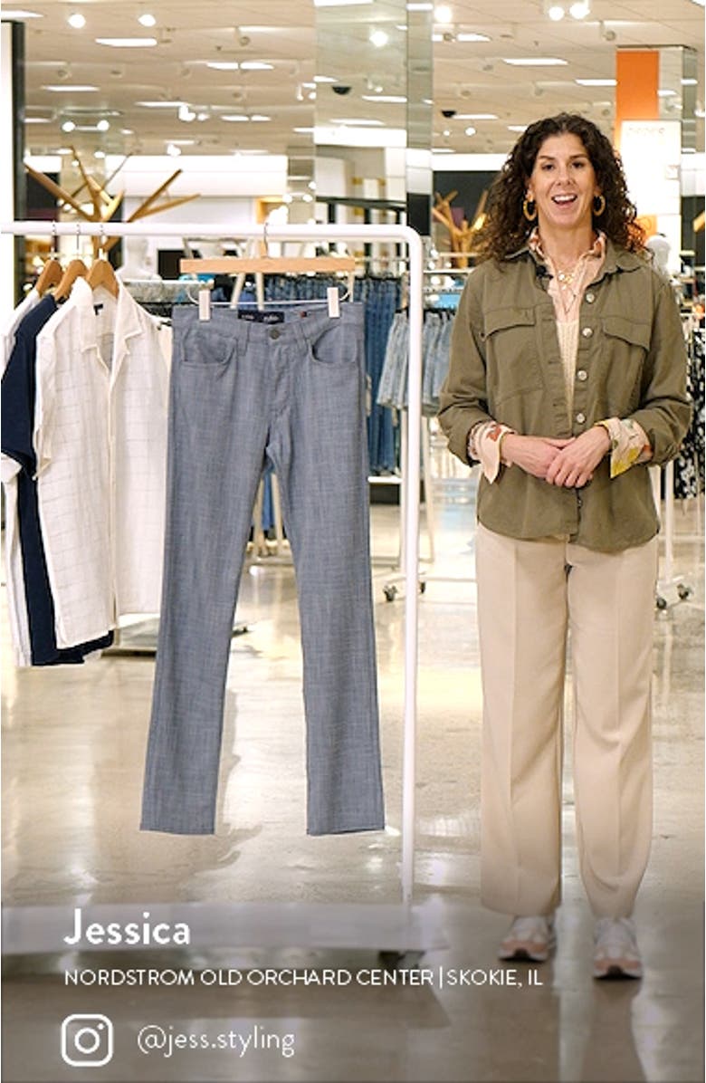 Courage Straight Leg Stretch Chambray Pants, sales video thumbnail