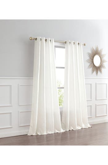 Dainty Home Single Sheer Panel Curtain In Ivory