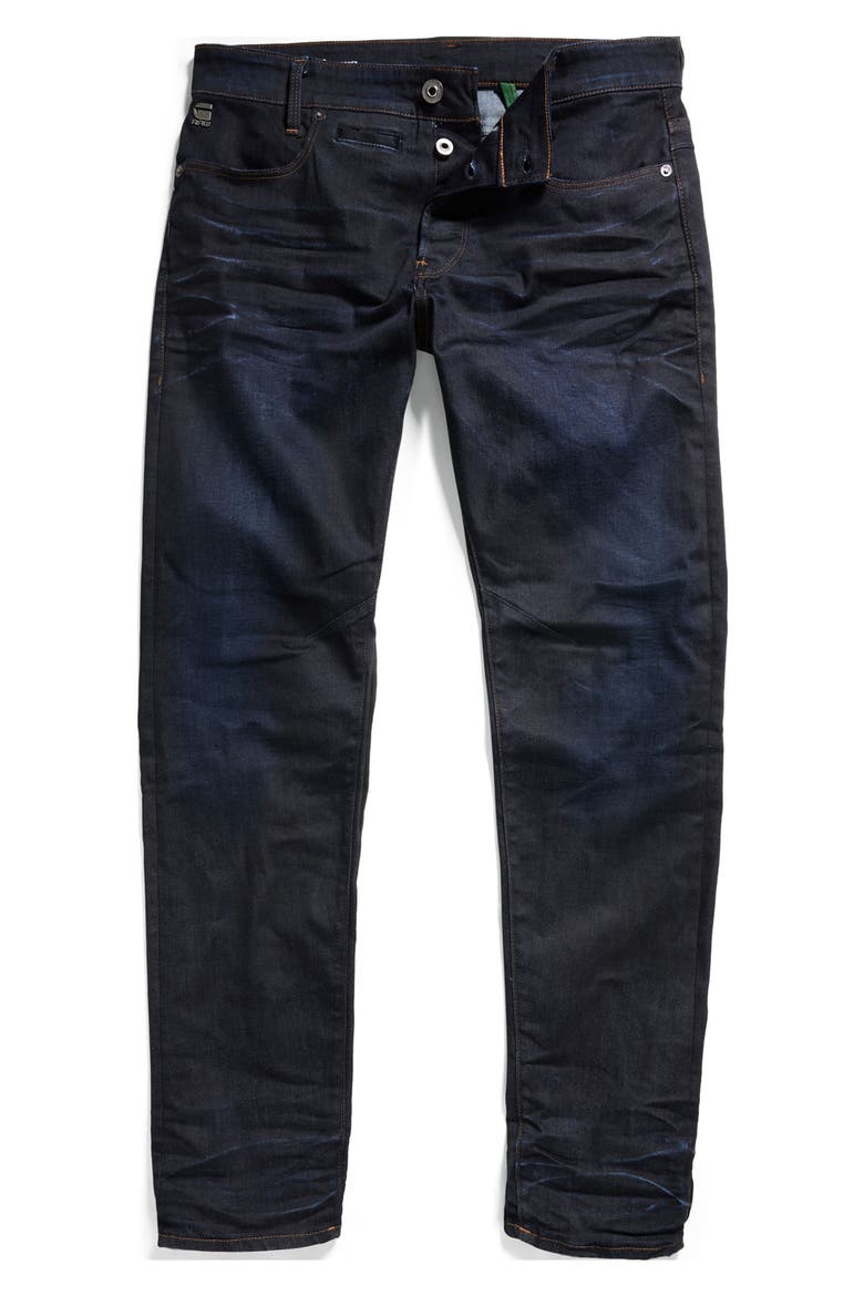 D-Staq Slim Fit Jeans, Alternate, color, DARK AGED