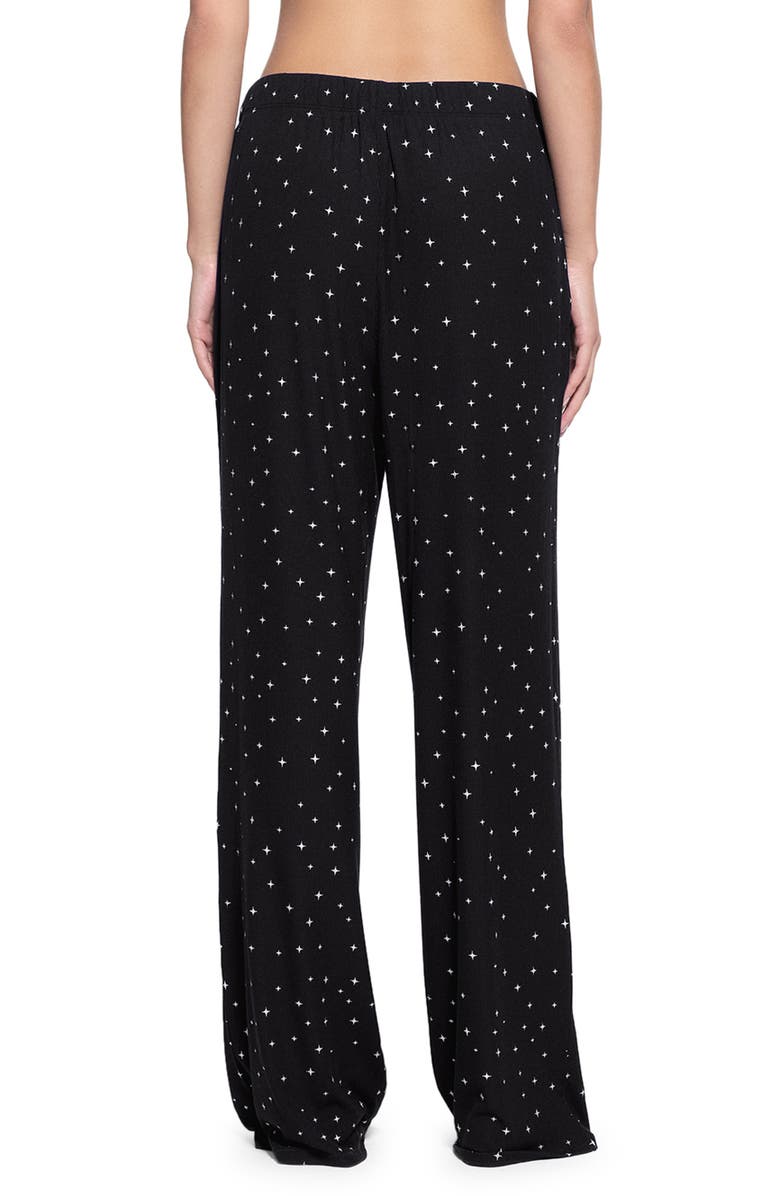 SKIMS Star Print Rib Pajama Pants, Alternate, color, 
