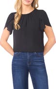 CeCe Shirred Tulip Sleeve Top