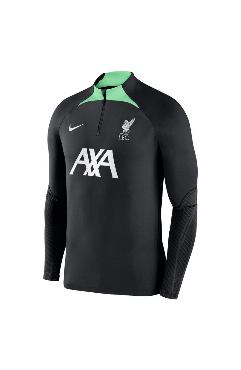 Nike Men's Nike Black Liverpool 2023/24 Strike Drill Performance Raglan Quarter-Zip Long Sleeve Top, Alternate, color, 