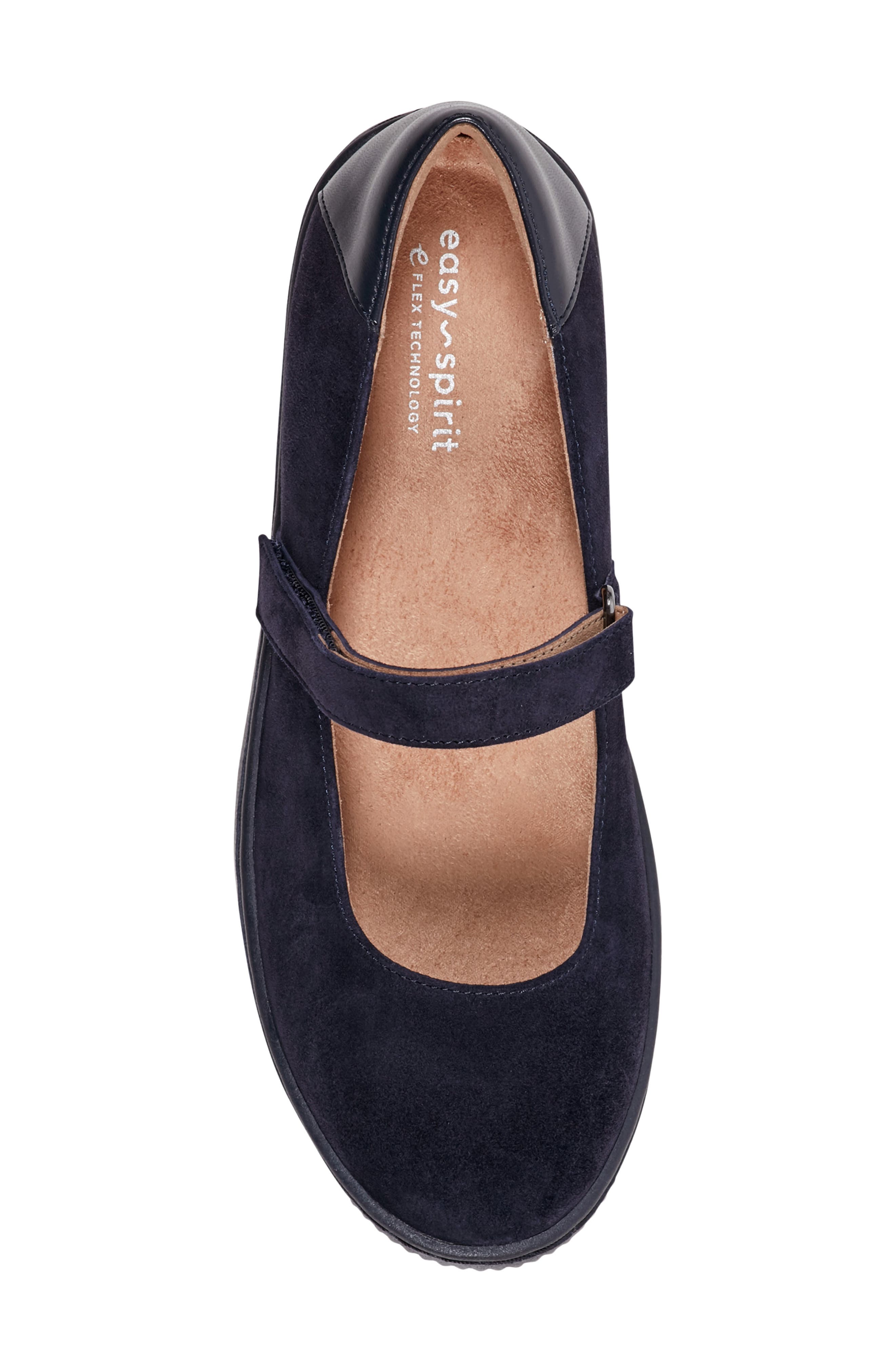 Kyliee Mary Jane Flat, Alternate, color, DARK BLUE