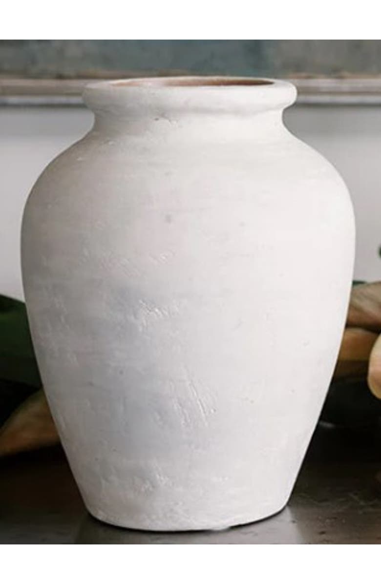 CG Hunter 10.6" Natural Terracotta Vase, Main, color, Soft Cream