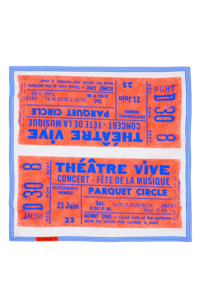 Clare V. Concert Ticket Bandana, Main, color,