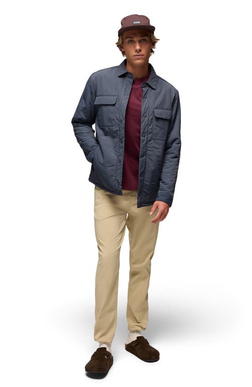 Prana Encinitas Quilted Jacket In Blue