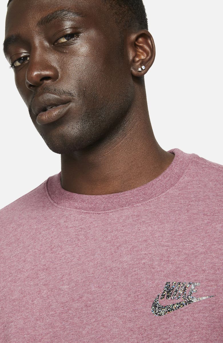 Nike Sportswear Sport Essentials+ Crewneck Sweatshirt, Alternate, color, Light Mulberry/ Multi-Color