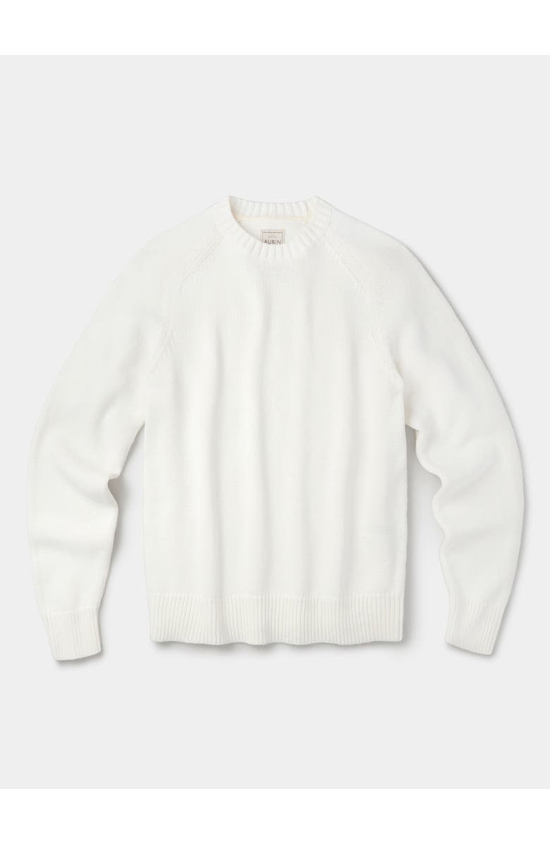 Aubin Lacey Cotton Linen Crew Neck Jumper, Alternate, color, Ecru