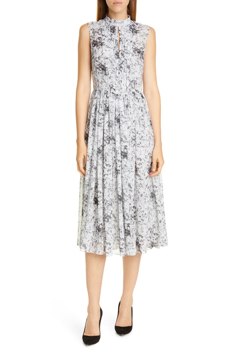 Adam Lippes Baby's Breath Print Midi Dress, Main, color, 