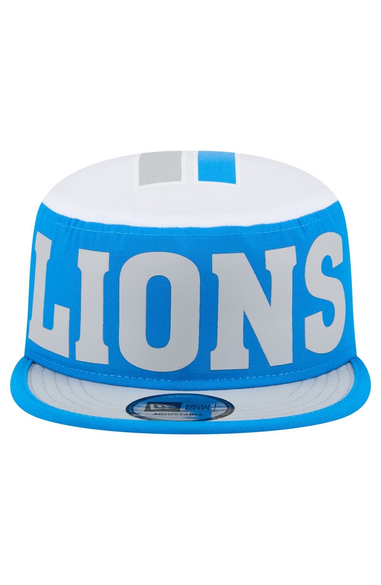 New Era Men's New Era Blue Detroit Lions Throwback Retro Painter Snapback Hat, Alternate, color, 