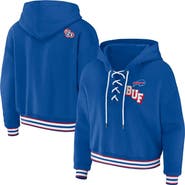 WEAR by Erin Andrews Women's WEAR by Erin Andrews Royal Buffalo Bills Plus Size Lace-Up Pullover Hoodie