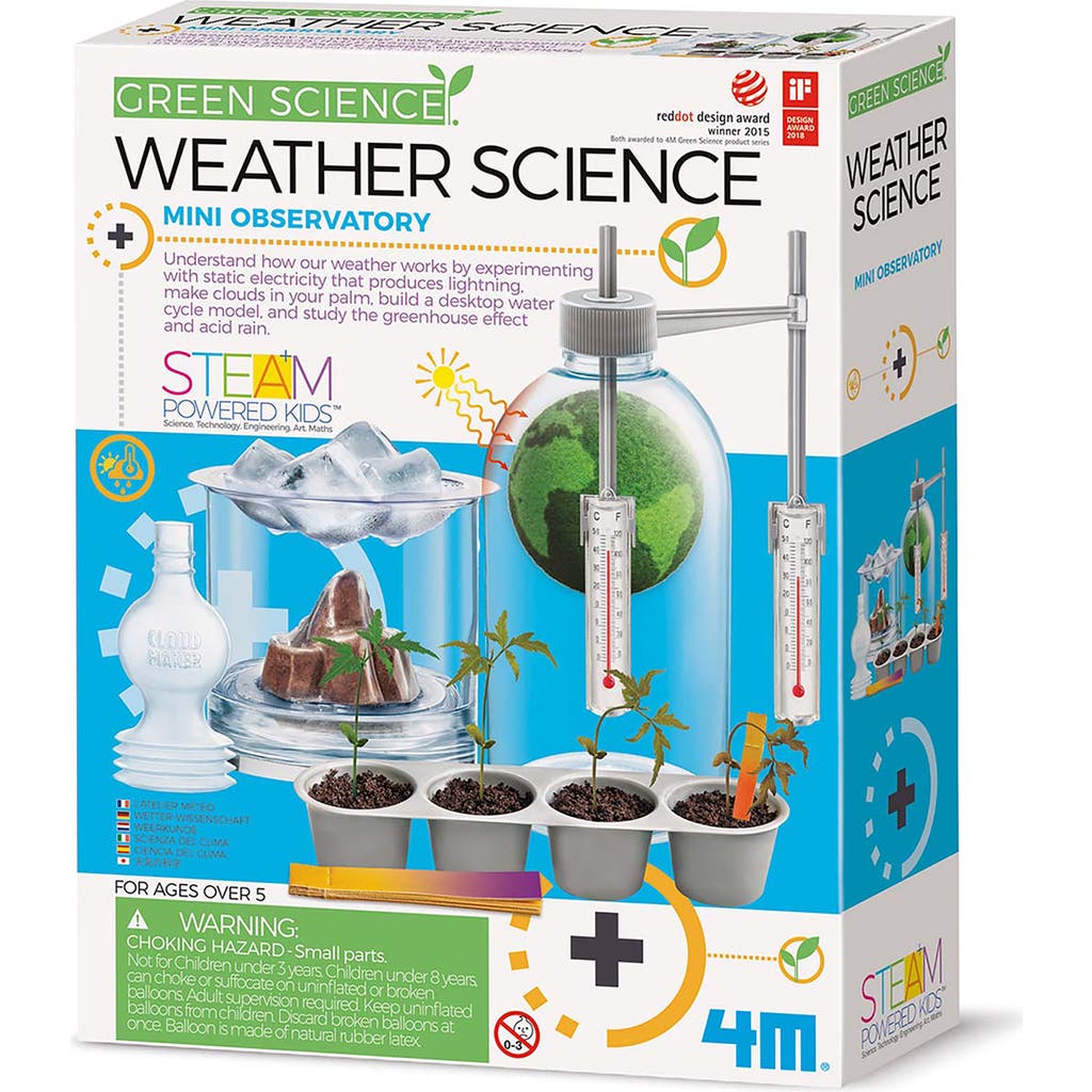 4M Green Science Weather Science, DIY Mini Observatory Kit, Kid 5+ in Multicolored  product