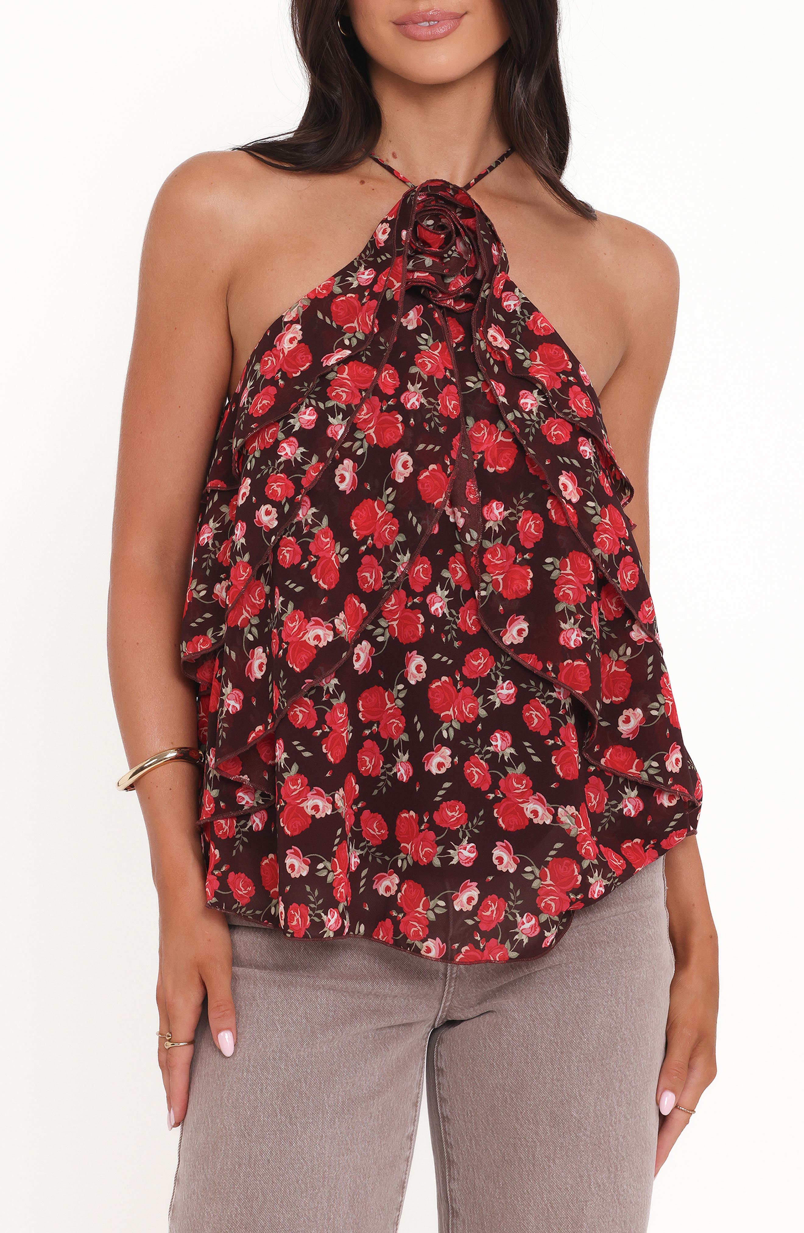 selected BROWN FLORAL