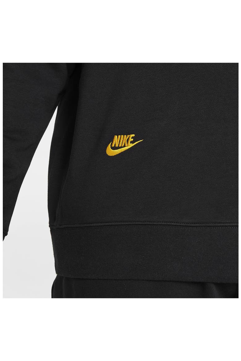 Sportswear Essentials+ Embroidered Swooshes Crewneck Sweatshirt, Alternate, color, BLACK