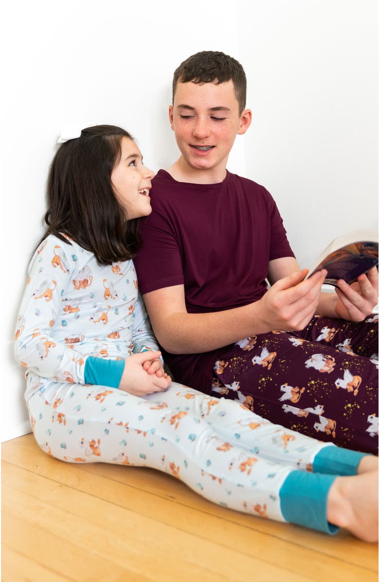 Laree + Co Griffin Butterflies 2-Piece Long Sleeve Set, Alternate, color, Blue