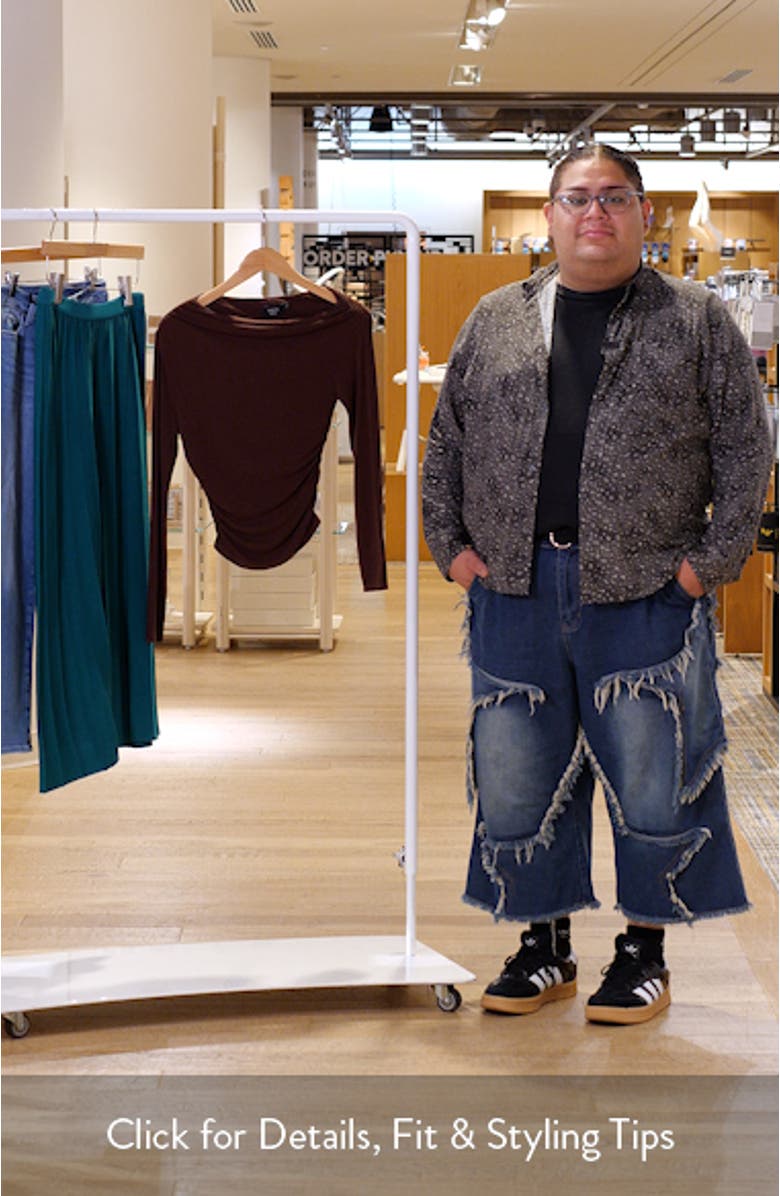 Belle Off the Shoulder Long Sleeve Jersey Top, sales video thumbnail