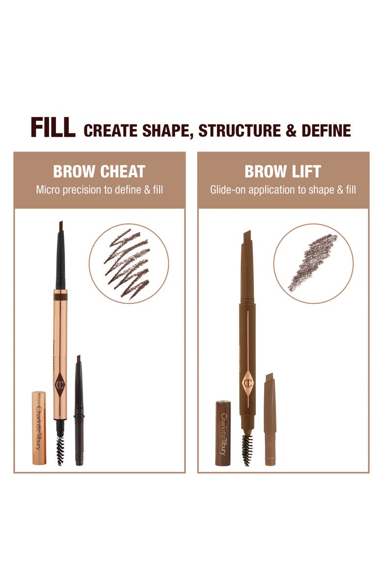 Charlotte Tilbury Brow Cheat Refillable Brow Pencil, Alternate, color, Natural Black