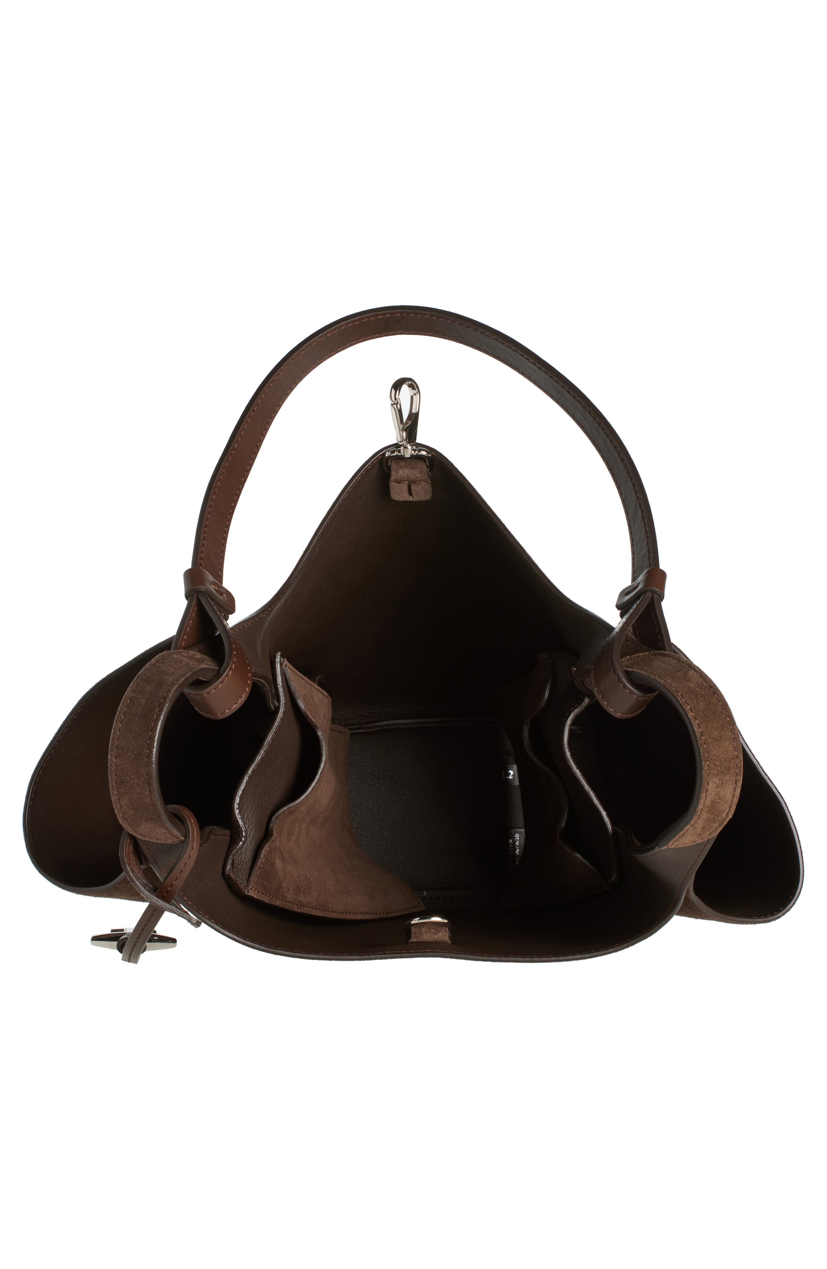 Tod's Small Api Suede Shoulder Bag, Alternate, color, 