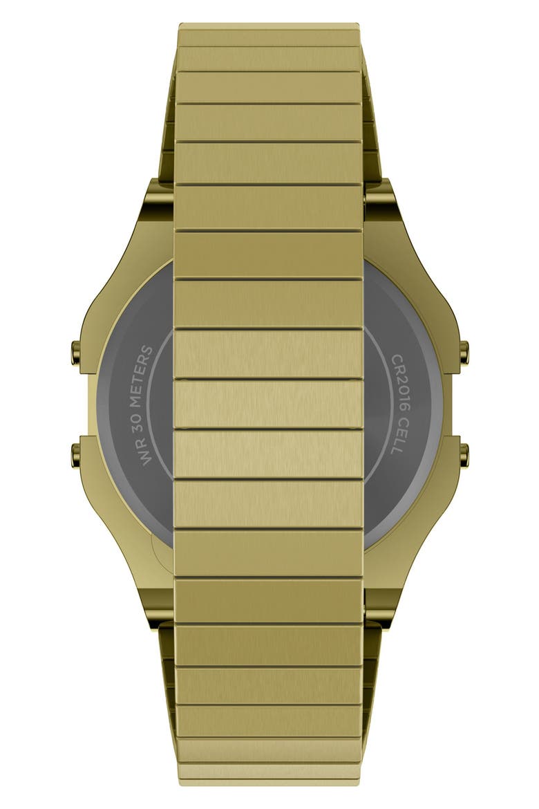 T80 Digital Bracelet Watch, 34mm, Alternate, color, GOLD-TONE