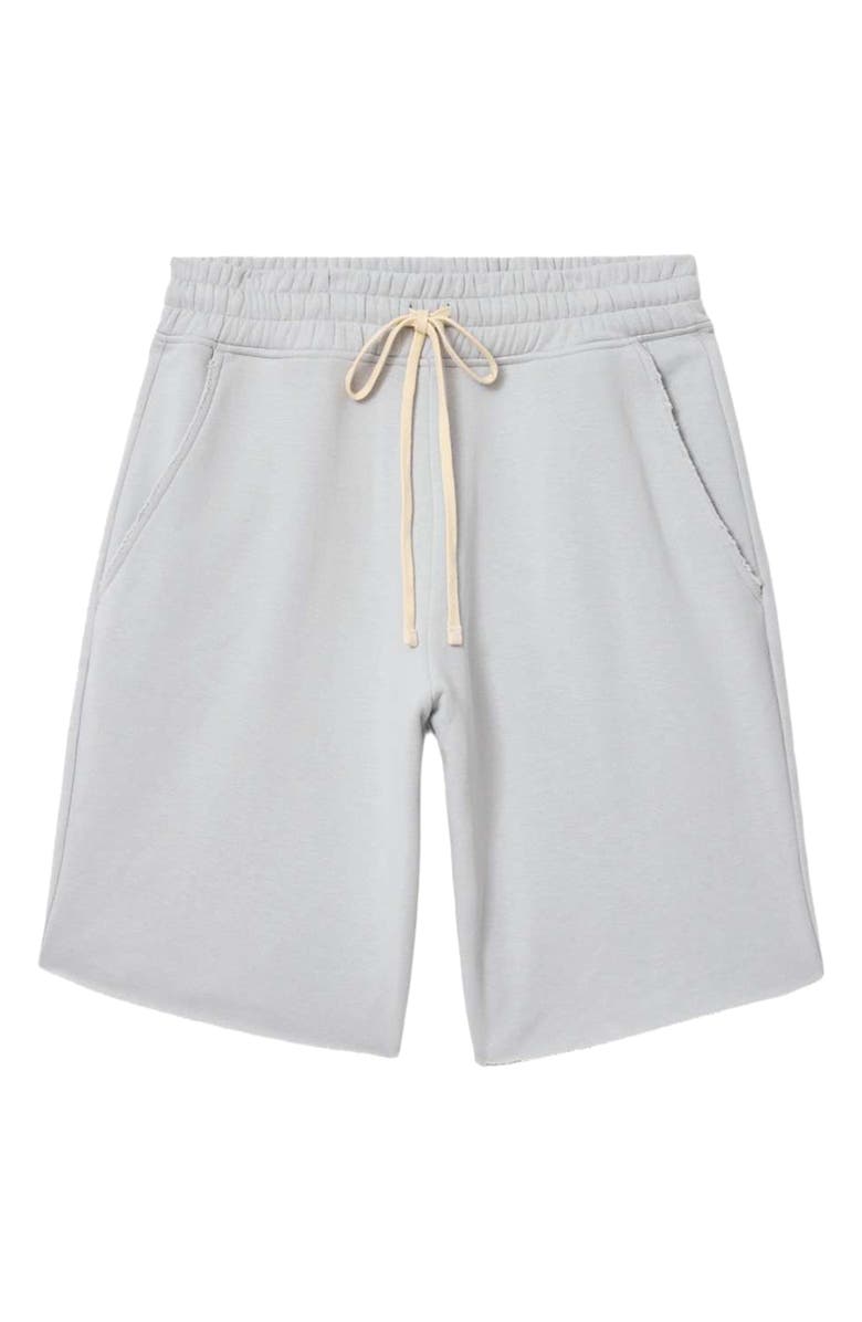 AllSaints Helix Straight Fit Cotton Blend Sweat Shorts, Alternate, color, Soft Ash Grey