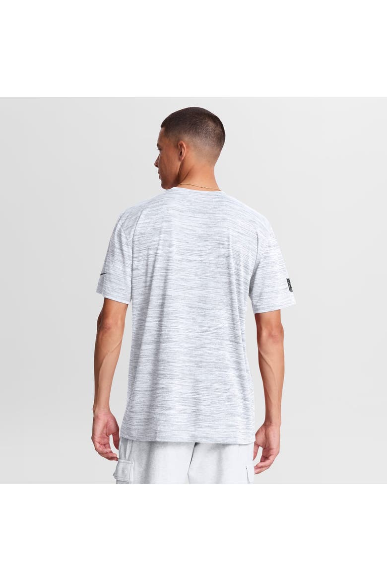Men's Nike White Detroit Lions Sideline Double Covered Dri-FIT Velocity T-Shirt, Alternate, color, White