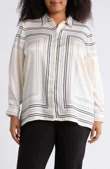 INDUSTRY REPUBLIC CLOTHING Geometric Print Button-Up Shirt