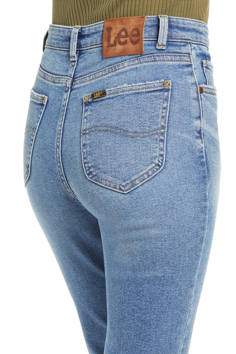 High Waist Flare Jeans, Alternate, color, SALINA