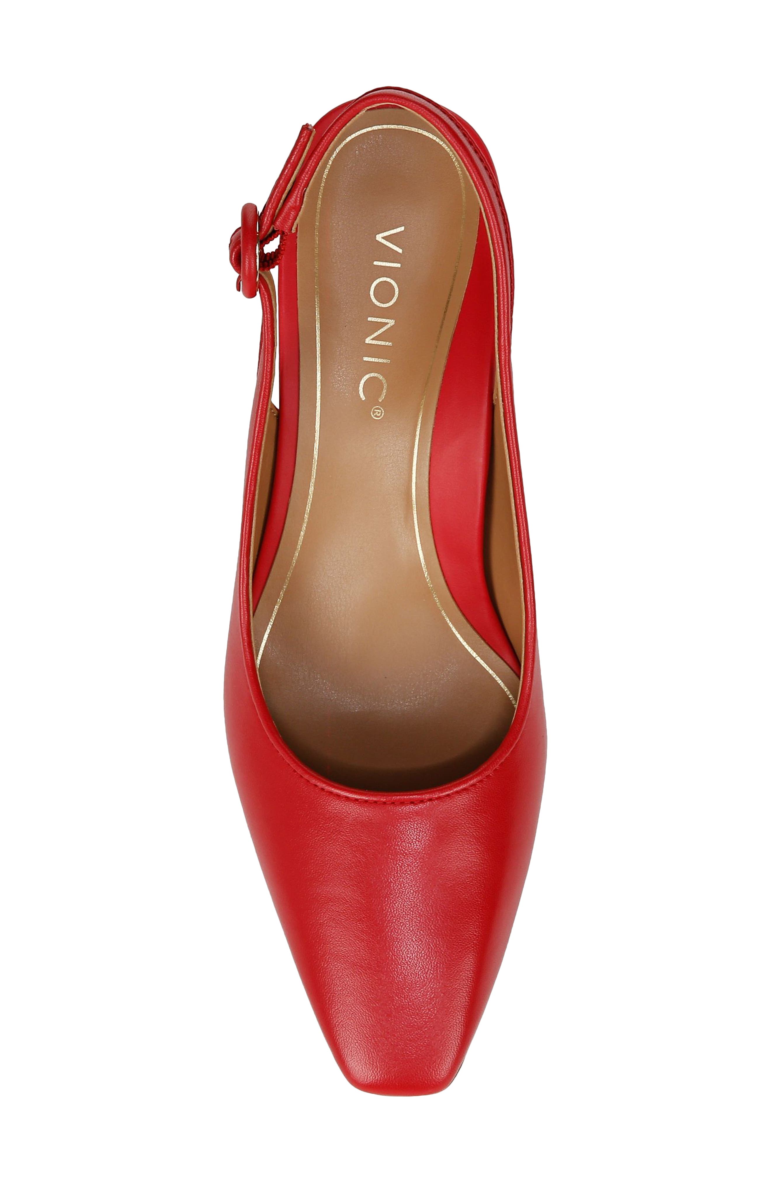 Vionic Perris Slingback Pump, Alternate, color, Red