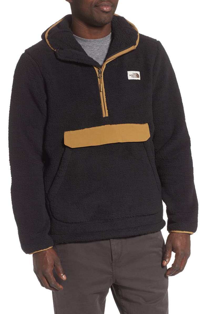 The North Face Campshire Faux Fur Pullover Hoodie, Main, color,