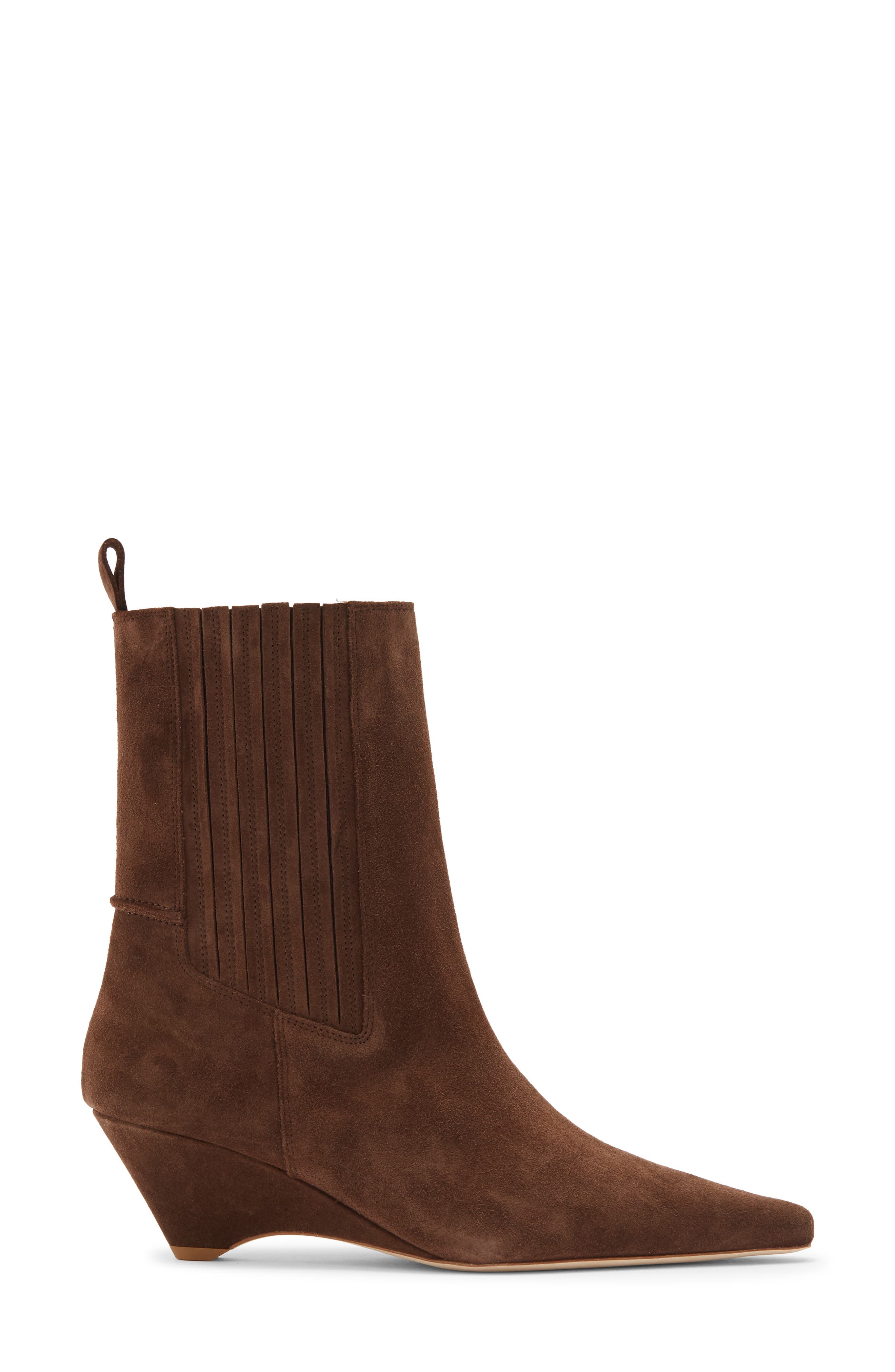 Parker Curved Wedge Bootie, Alternate, color, CHOCOLATE