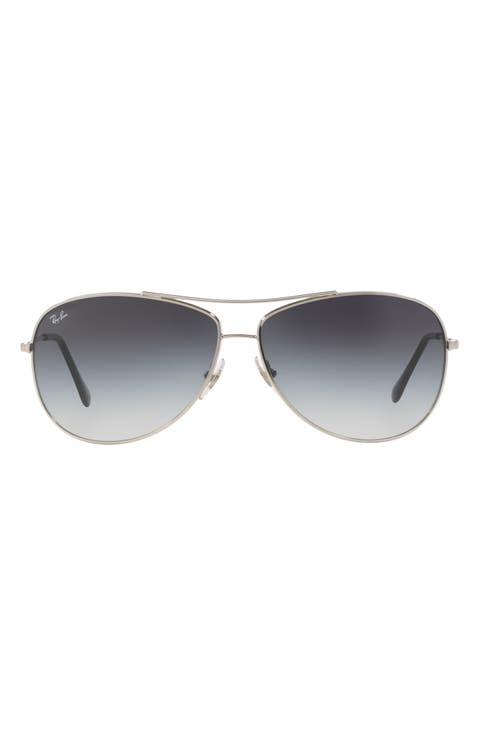 63mm Aviator Sunglasses