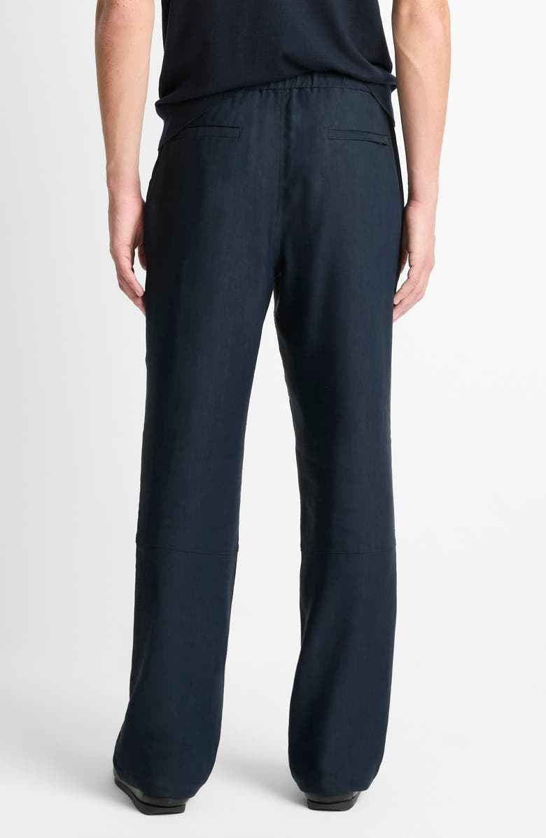 Vince Louie Flat Front Stretch Viscose & Linen Pants, Alternate, color, Coastal