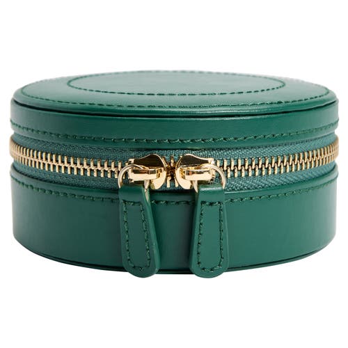 Wolf Sophia Round Zip Case In Green