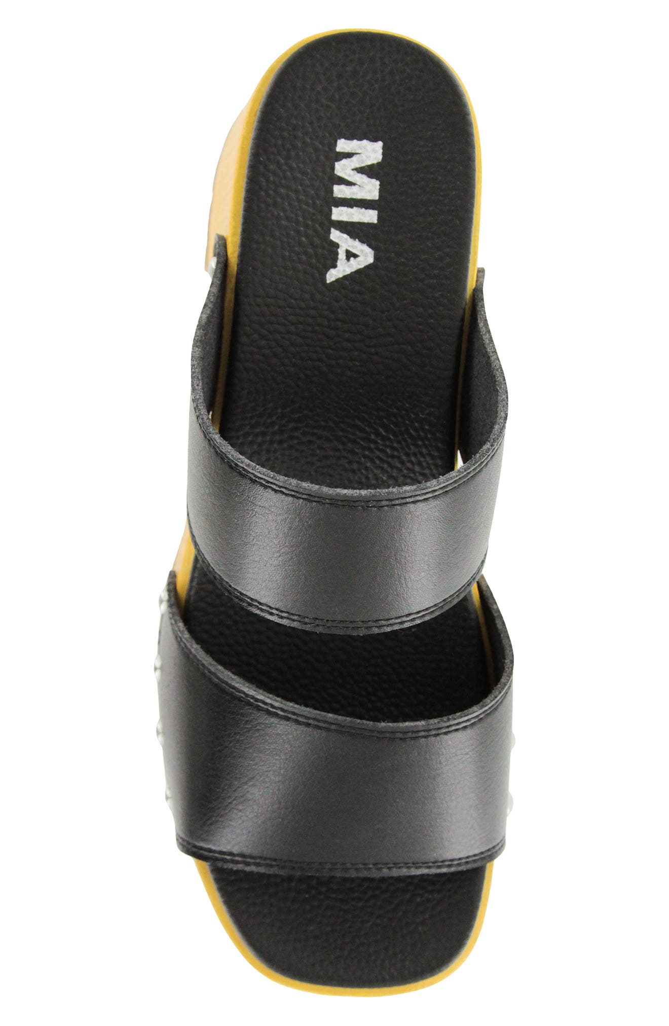 MIA Stefani Vegan Leather Platform Clog, Alternate, color, 