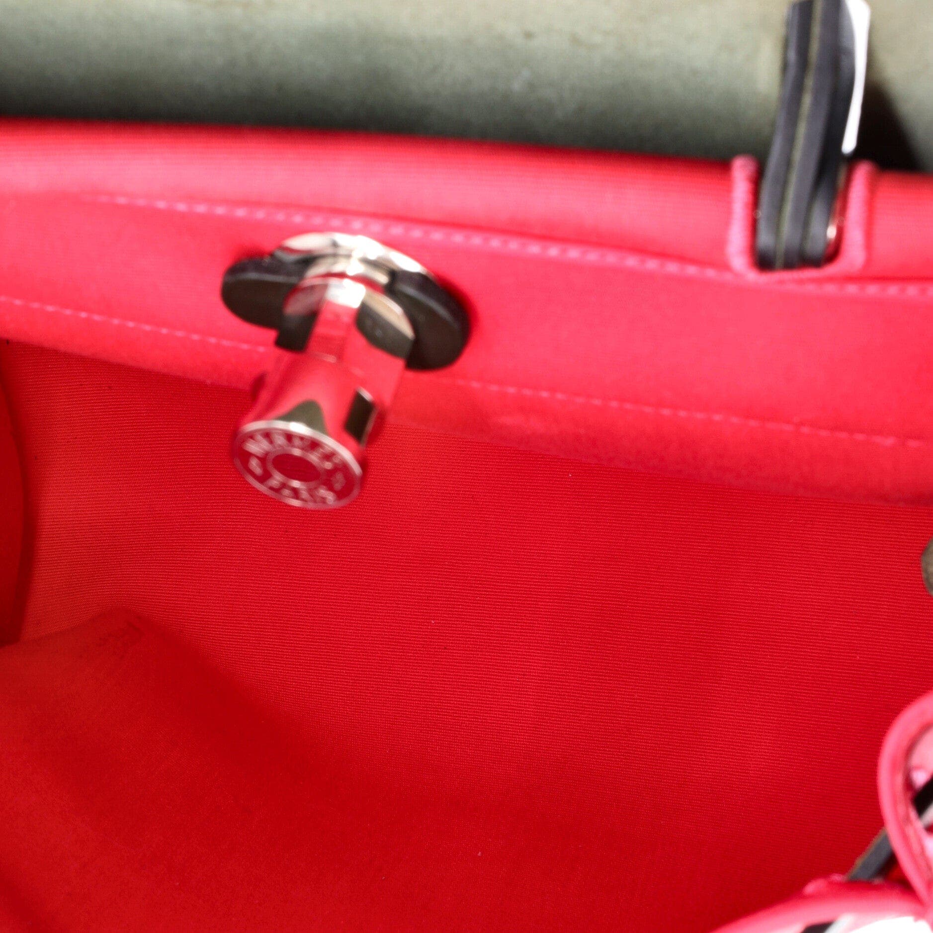 Herbag Zip Leather and Toile 31, Alternate, color, Pink