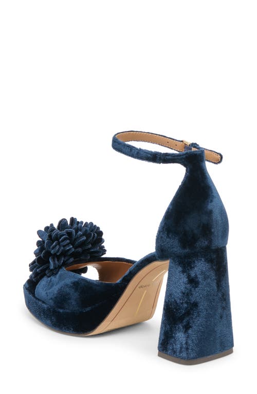 Dolce Vita Perel Platform Ankle Strap Sandal In Blue