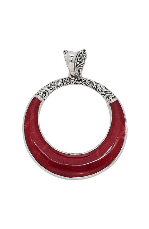 Sterling Silver Open Circle Pendant