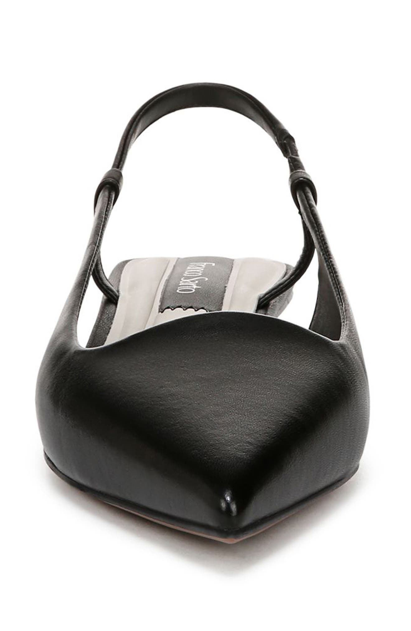 Franco Sarto Palmira Slingback Pointed Toe Pump - Wide Width Available, Alternate, color, Black