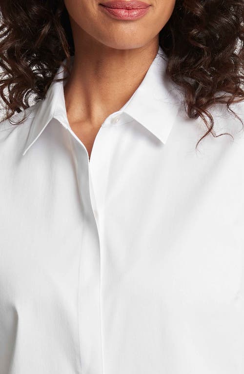 Foxcroft Luna Button-up Shirt In White