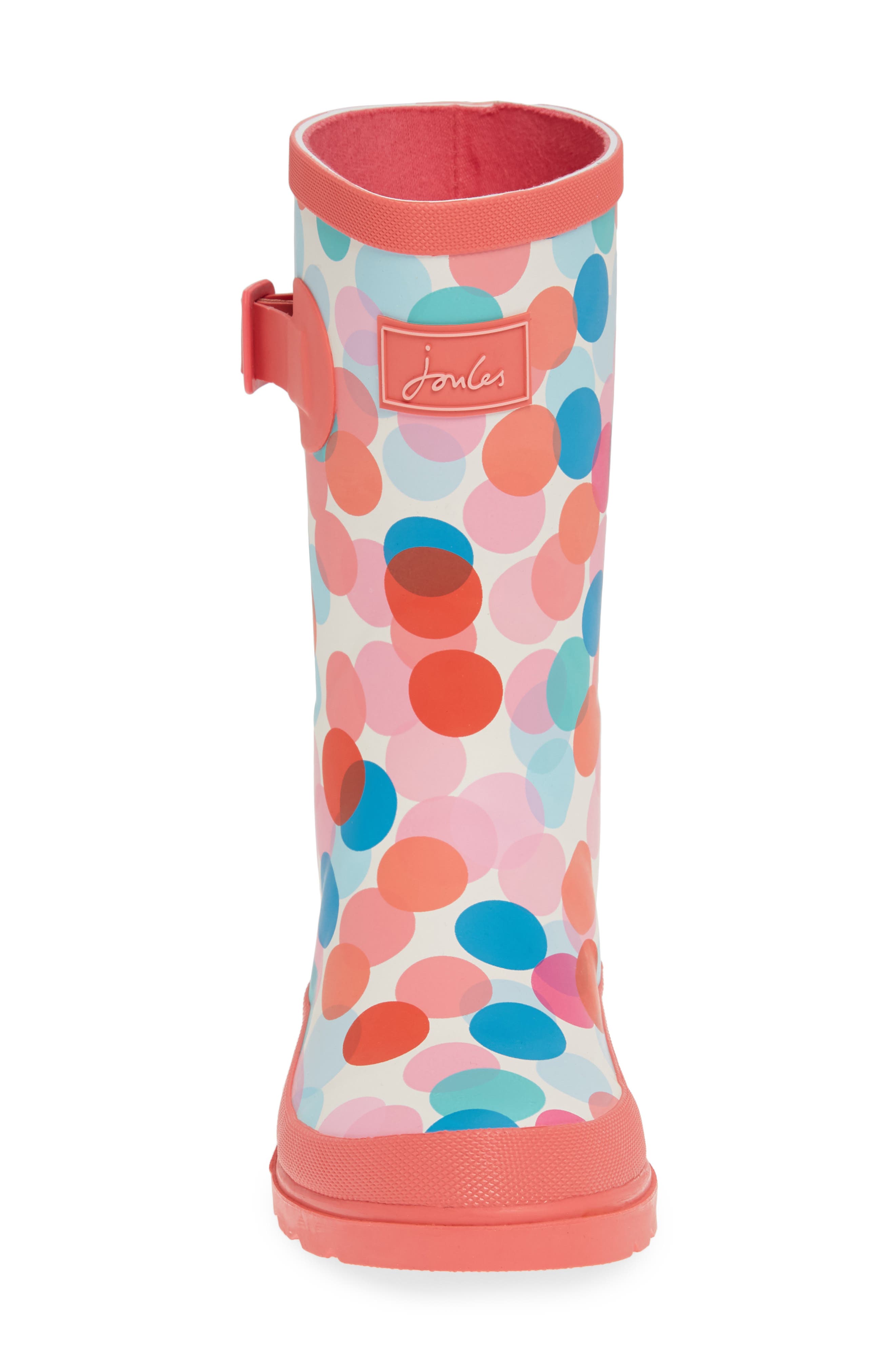 Joules Mid Height Print Welly Waterproof Rain Boot, Alternate, color, 