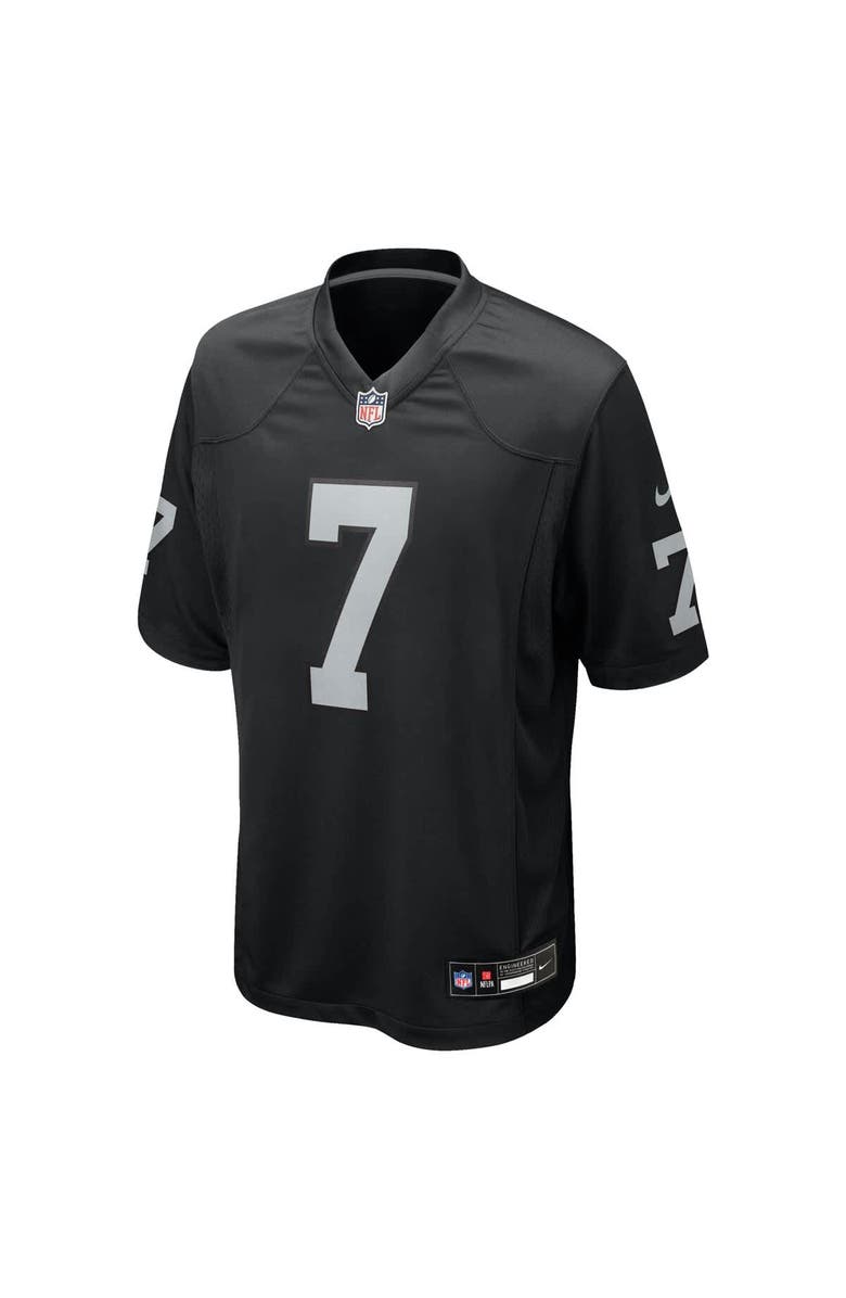 Nike Men
s Nike Geno Smith Black Las Vegas Raiders Game Player Jersey, Alternate, color, Black