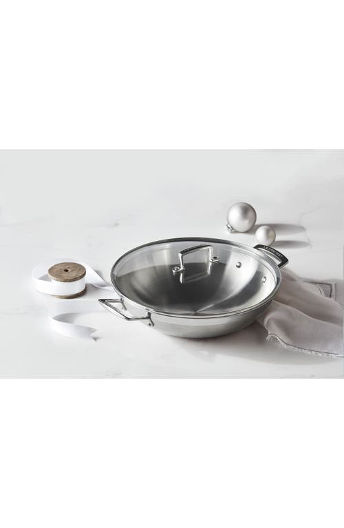 Le Creuset 4.5-quart Classic Stainless Steel Wok In Stainless Steel